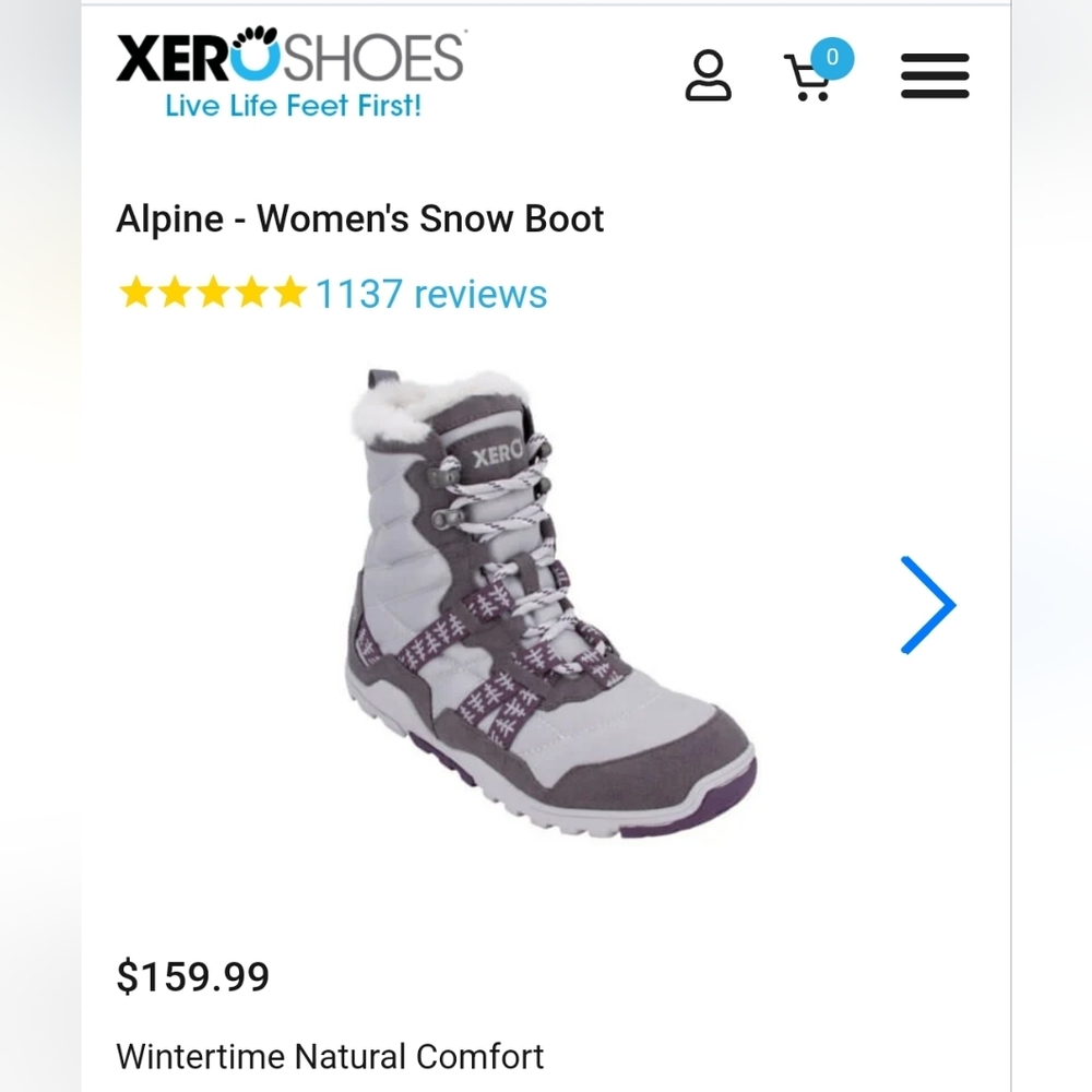 Xero Shoes Alpine Snow Boot (women's) size 10